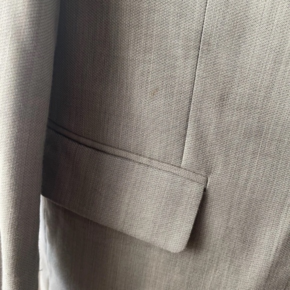 Givenchy Blazer Men 42s Sports Coat Jacket Worsted Wool Monsieur Tan Beige 36 - Picture 3 of 11